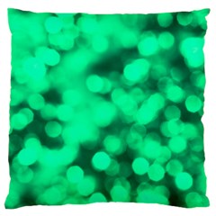 Light Reflections Abstract No10 Green Large Cushion Case (Two Sides) from ArtsNow.com Front