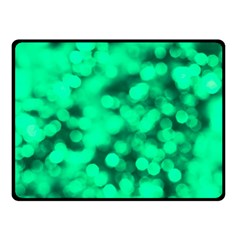Light Reflections Abstract No10 Green Double Sided Fleece Blanket (Small)  from ArtsNow.com 45 x34  Blanket Back