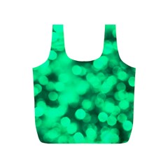 Light Reflections Abstract No10 Green Full Print Recycle Bag (S) from ArtsNow.com Back