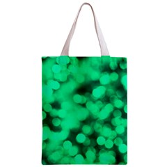 Light Reflections Abstract No10 Green Zipper Classic Tote Bag from ArtsNow.com Front