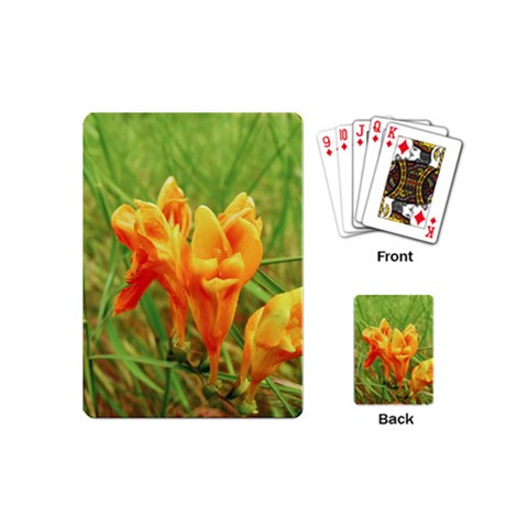 Orange On The Green Playing Cards Single Design (Mini) from ArtsNow.com Back