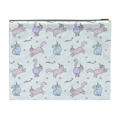 Unicorn Cats Pattern 2 Cosmetic Bag (XL) from ArtsNow.com Back