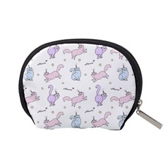 Unicorn Cats Pattern 2 Accessory Pouch (Small) from ArtsNow.com Back