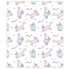 Unicorn Cats Pattern 2 Belt Pouch Bag (Large) from ArtsNow.com Back Strap