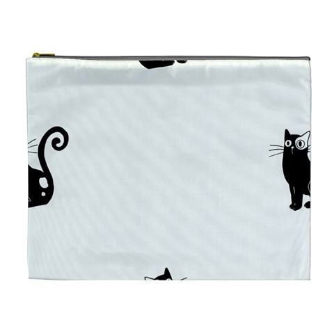 Cats Pattern Example Cosmetic Bag (XL) from ArtsNow.com Front