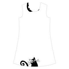 Cats Pattern Example Kids  Short Sleeve Velvet Dress from ArtsNow.com Front