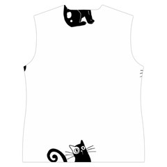 Cats Pattern Example Women s Button Up Vest from ArtsNow.com Back