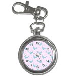 Narwales Stars  Pattern Pink Key Chain Watches