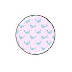 Narwales Stars  Pattern Pink Hat Clip Ball Marker