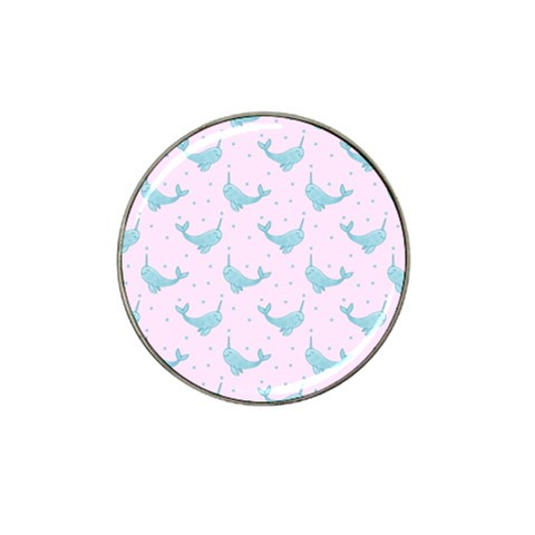 Narwales Stars  Pattern Pink Hat Clip Ball Marker (10 pack) from ArtsNow.com Front