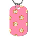 Cookies Pattern Pink Dog Tag (Two Sides)