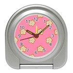 Cookies Pattern Pink Travel Alarm Clock