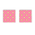 Cookies Pattern Pink Cufflinks (Square)
