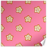 Cookies Pattern Pink Canvas 16  x 16 