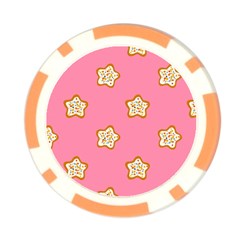 Cookies Pattern Pink Poker Chip Card Guard (10 pack) from ArtsNow.com Front