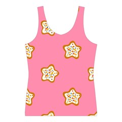 Cookies Pattern Pink Sport Tank Top  from ArtsNow.com Front