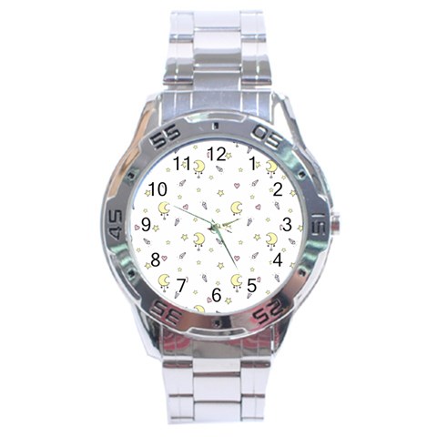 Magic Pattern  Stainless Steel Analogue Watch from ArtsNow.com Front