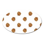 Pine cones White Oval Magnet