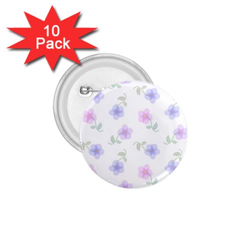 Flowers Pattern 1.75  Buttons (10 pack) from ArtsNow.com Front