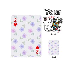 Flowers Pattern Playing Cards 54 Designs (Mini) from ArtsNow.com Front - Heart2