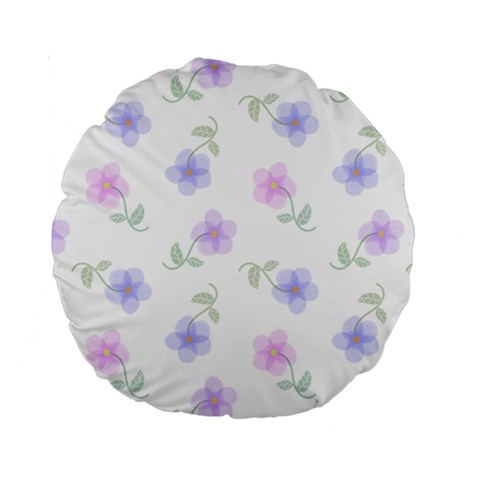 Flowers Pattern Standard 15  Premium Round Cushions from ArtsNow.com Front