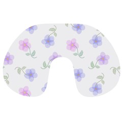 Flowers Pattern Travel Neck Pillow from ArtsNow.com Front