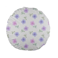 Flowers Pattern Standard 15  Premium Flano Round Cushions from ArtsNow.com Back
