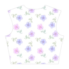 Flowers Pattern Cotton Crop Top from ArtsNow.com Back