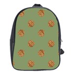 Pine cones green School Bag (XL)