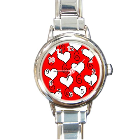 S1e1sue Round Italian Charm Watch from ArtsNow.com Front