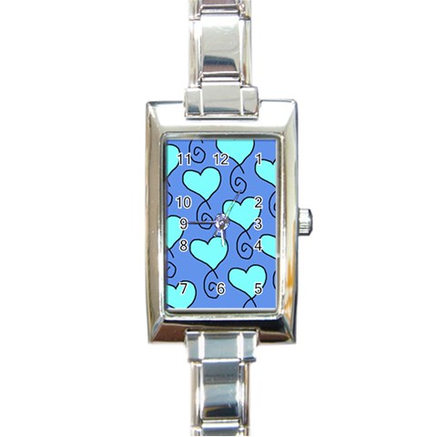 S10 Rectangle Italian Charm Watch from ArtsNow.com Front