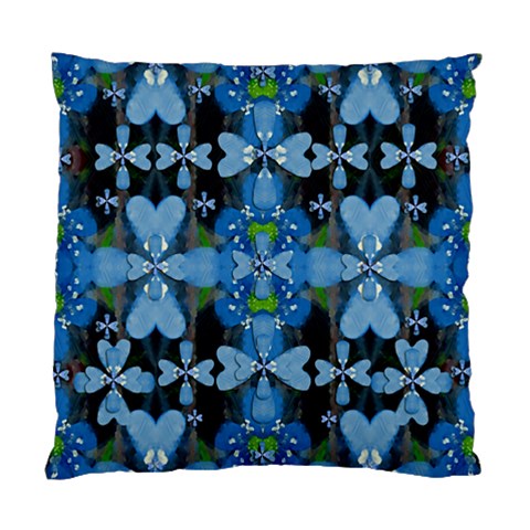 Rare Excotic Blue Flowers In The Forest Of Calm And Peace Standard Cushion Case (One Side) from ArtsNow.com Front