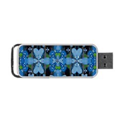 Rare Excotic Blue Flowers In The Forest Of Calm And Peace Portable USB Flash (Two Sides) from ArtsNow.com Back
