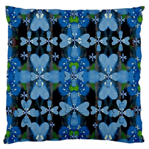 Rare Excotic Blue Flowers In The Forest Of Calm And Peace Standard Flano Cushion Case (Two Sides) from ArtsNow.com Front