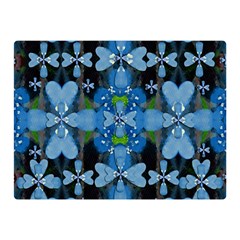 Rare Excotic Blue Flowers In The Forest Of Calm And Peace Double Sided Flano Blanket (Mini)  from ArtsNow.com 35 x27  Blanket Back