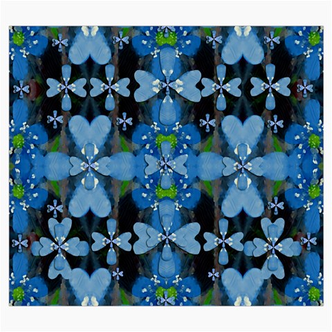 Rare Excotic Blue Flowers In The Forest Of Calm And Peace Roll Up Canvas Pencil Holder (S) from ArtsNow.com Front