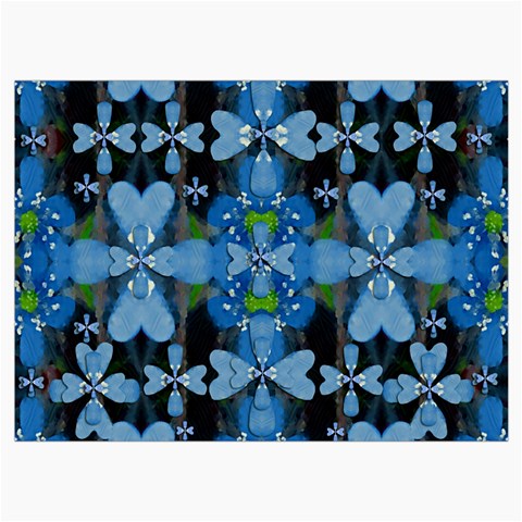 Rare Excotic Blue Flowers In The Forest Of Calm And Peace Roll Up Canvas Pencil Holder (L) from ArtsNow.com Front