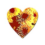 Sunflowers Heart Magnet