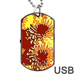 Sunflowers Dog Tag USB Flash (Two Sides)