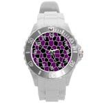 S1e1tina Round Plastic Sport Watch (L)