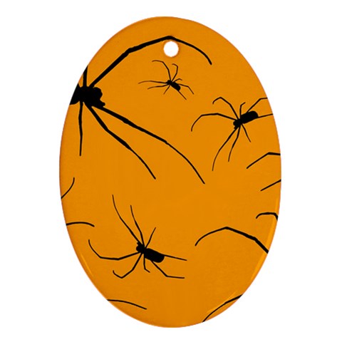 Scary Long Leg Spiders Ornament (Oval) from ArtsNow.com Front