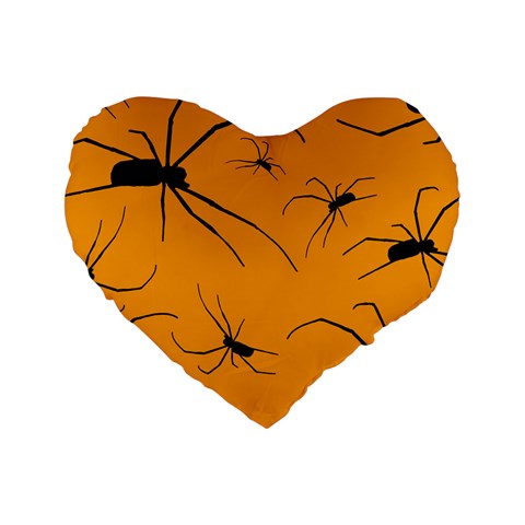Scary Long Leg Spiders Standard 16  Premium Heart Shape Cushions from ArtsNow.com Front