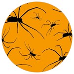 Scary Long Leg Spiders Round Trivet