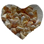 Sea-shells Bg Large 19  Premium Heart Shape Cushions
