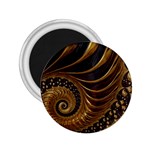 Shell Fractal In Brown 2.25  Magnets
