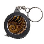 Shell Fractal In Brown Measuring Tape