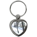 winter forest Key Chain (Heart)