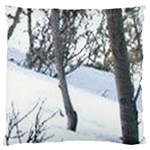 winter forest Large Flano Cushion Case (Two Sides)