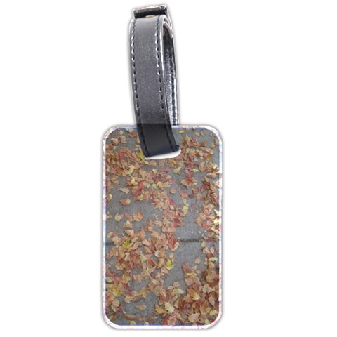 Sidewalk Leaves Luggage Tag (two sides) from ArtsNow.com Front