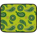 Floral pattern paisley style Paisley print. Doodle background Double Sided Fleece Blanket (Mini) 